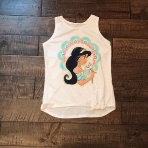 Disney princess girls tank top